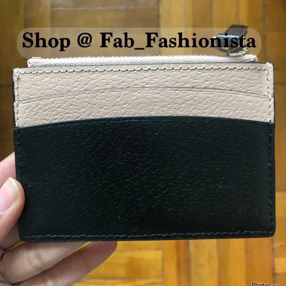 Kate Spade leather black zip wallet